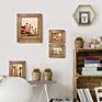 Frame with Bark Edges Used for Desktop or Wall Displays Natural Brown Rustic Wooden Photo Frame