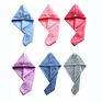 Free Sample Rts 1Pc Moq Microfiber Hair Drying Turban Salon Towel Bathroom Hair Wrap Dryer Towel for Women