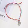 Friendship Woven Bangle Jewelry Rainbow Unicorn Charm Bracelet Love Wish Bracelet with Gift Card