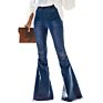 Fringe Jeans Trousers Femme Pantalones High Waist Bell Bottom Denim Jeans Pant Women