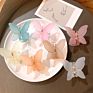 Frosted Jelly Korean Butterfly Shaped Temperament Catch Clip Headdress Hair Clip Shark Clip Hair Accessories