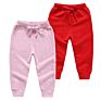 Full Coustomized Kids Jogger Pants Casual Stretch Sports Kids Clothing Plain Solid Trousers