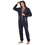 Full Length Pajamas Solid Color Unisex Onesie Zipper Up