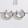 Geometric Exaggeration Trend Metal C-Shaped Earrings Female Earrings Punk Retro Jewelry