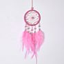 Girl's heart Japanese crystal beads feather car dream catcher