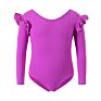 Girls Long Sleeves Supplex Ballet Leotards Training Danc Ewear Dance Leotards Gymnastics