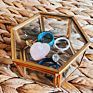 Glass Jewellery Box (Gold)