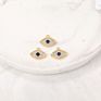 Gold Color Brass and Zircon Eye Charms Pendants Necklace and Bracelet Earring Diy Jewelry Accessories
