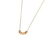 Gold Plated Multi-Ring Top Jewelry Rainbow Charm Pendant Necklace