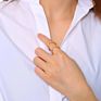 Gold Plated Stainless Steel Double Chevron Rings for Women Teen Girls Stackable Knuckle Ring Sets for Midi Index Finger