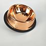 Gold Rose Copper Pet Bowls Stainless Steel Copper Dog Bowl