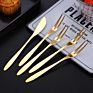 Gold/Silver 2-Tine Appetizer Dessert Forks Salad Cake Cocktail Tasting Forks and Knife Tableware for Party Banquet Birthday Wed