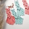 Goods Handmade Bag Accessories Rope Tassels Cotton Thread Weave Boho Macrame Keychain