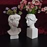 Gothic Resin David Head Resin Sculpture Penholder for Model Home