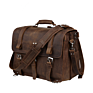 Great Large Office Man Genuine Leather Crossbody Bag Crazy Horse Leather Travel Messenger Bag for Men