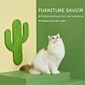 Green Corrugated Board Sisal Cat Scratching Post Cactus,Cactus Cat Scratcher