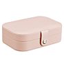 H234 Travel Multi-Function Storage Boxes Portable Earrings Rings Bracelet Organizer Imitation Leather Jewelry Box 3 Colour