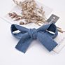 Hair Accessories for Kids Bow Corduroy Fabric Knot Bows Hair Clips for Girls