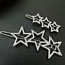 Hair Accessory Rhinestones Lovely Style Gift Acrylic Star Shape Hairclip for Girls