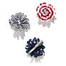 Hair Clips Set Accessories Chiffon Flowers Hair Clips National Day Hair Clips 6Pc