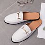 Half Men Leather Slipper Man Slipper Leather Real Slippers Leather