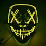 Halloween Rave Clown Scary Costume Cosplay Party Prop Bar Masquerade Joker Adult Toy Led Neon Glow Mask