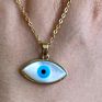 Hamsa Evil Eyes Necklace Shell Pearl Necklace