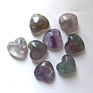 natural fluorite crystal heart