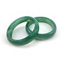Hand Carved Natural Jade Bangle Green Jadeite Jade Stone Bracelets Bangles