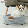 Hand Made Cotton Rope Cat Scratching Bed round Cave Cat Bed