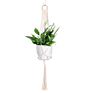 Handmade Boho Home Indoor& Outdoor Handmade Cotton Rope Wall Decor Hanging Basket Macrame Plant Hanger