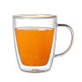 Handmade Heat-Resistant Borosilicate Transparent Double Wall Glass for Coffee Mug