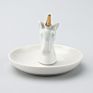 Handmade Unicorn Jewelry Plate Display Stand Ceramic Jewelry Ring Holder Trinket Ceramic Jewelry Dishes Tray