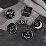 Handmade Witch Ouija Moon Tarot Book Gothic Enamel Pins Badge Denim Jacket Metal Crafts Gifts Brooches for Women Men