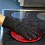 Heat Resistant Gloves 932F Extreme Heat Resistant Aramid Fiber Black Bbq Gloves