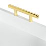 Hexagon Decorative Tray with Polished Metal Handles