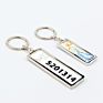 High-End Listing Sublimation Blanks Single Sides Aluminum Zinc Alloy Metal Keychain