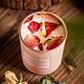 High Level Pink Scented Candle Soy Wax Rose Flower Scented Candles for Decoration