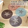 High Stars Pattern Soft Bathroom Carpets Water Absorbent round Doormat Shower Mats for Home Living