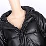 High Street Recycle Polyester Plain Dyed anti Wrinkle Thick Women's Hooded Black Jackets
