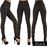 High Waist Stretchy Skinny Slim Fit Pencil Pants Jeans,Button-Fly Authentic Stretch High-Rise Casual Long Pants