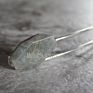 Hj39543 Silver Hairpin Hairpins Hairpin Jewelry Labradorite Stone Slab Gem Hair Pin Silver