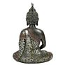 Home and Office Decor Durable Natural Stone Durable Tabletop Resin Peaceful Meditating Sitting Thai Buddha Statue in Stock
