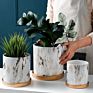 Home Colorful Nordic Decor Glazed Succulent Plant Pot Terracotta Cement Planter Ceramic Flower Pots