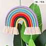 Home Decor Nordic Style Boho Cotton Rainbow Macrame Wall Hanging