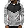 Hoodie Men Autumn Organic Cotton Sweatshirts Solid Hoody Fleece Thick Full Zip Hoodies