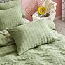 Hotniu Duvet Cover Set Cotton Green Stylish Bedding Set Cover