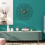 Household Is Contracted Restore Ancient Ways Sitting Room Iron Art Wall Clock round Adornment Clock Metal Clock Is Silent