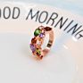 Hovanci Women Wedding Jewelry Sets 7 Colored Crystal Zircon Earrings Necklace Bridal Jewelry Set