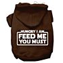 Hungry I Am Screen Print Pet Hoodies
